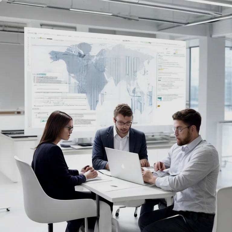 Team of software engineers planning a project